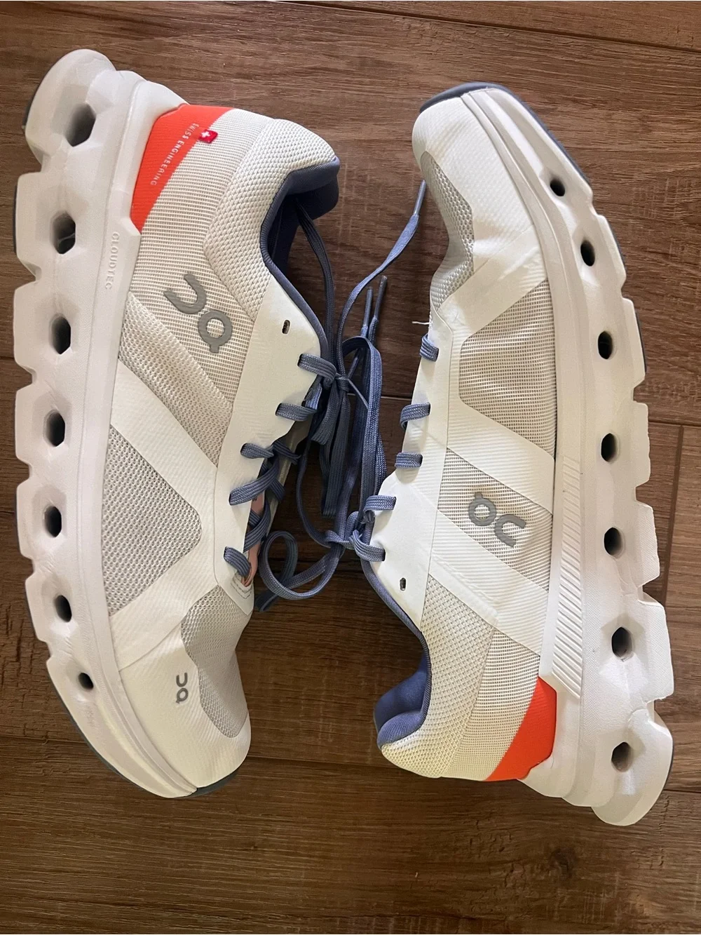 ON Cloudrunner Undyed White Flame  56.98036 Running Shoes Women Size 10